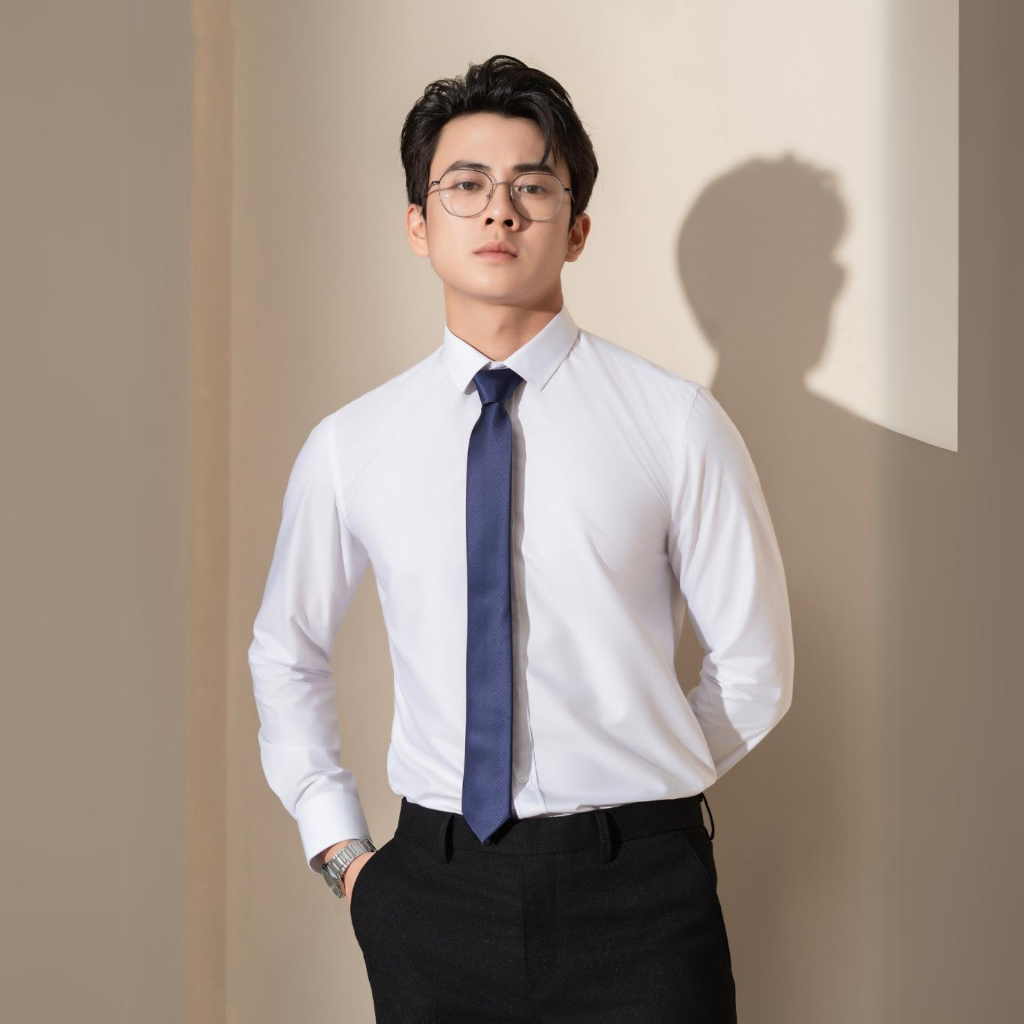 Áo sơ mi trắng công sở nam