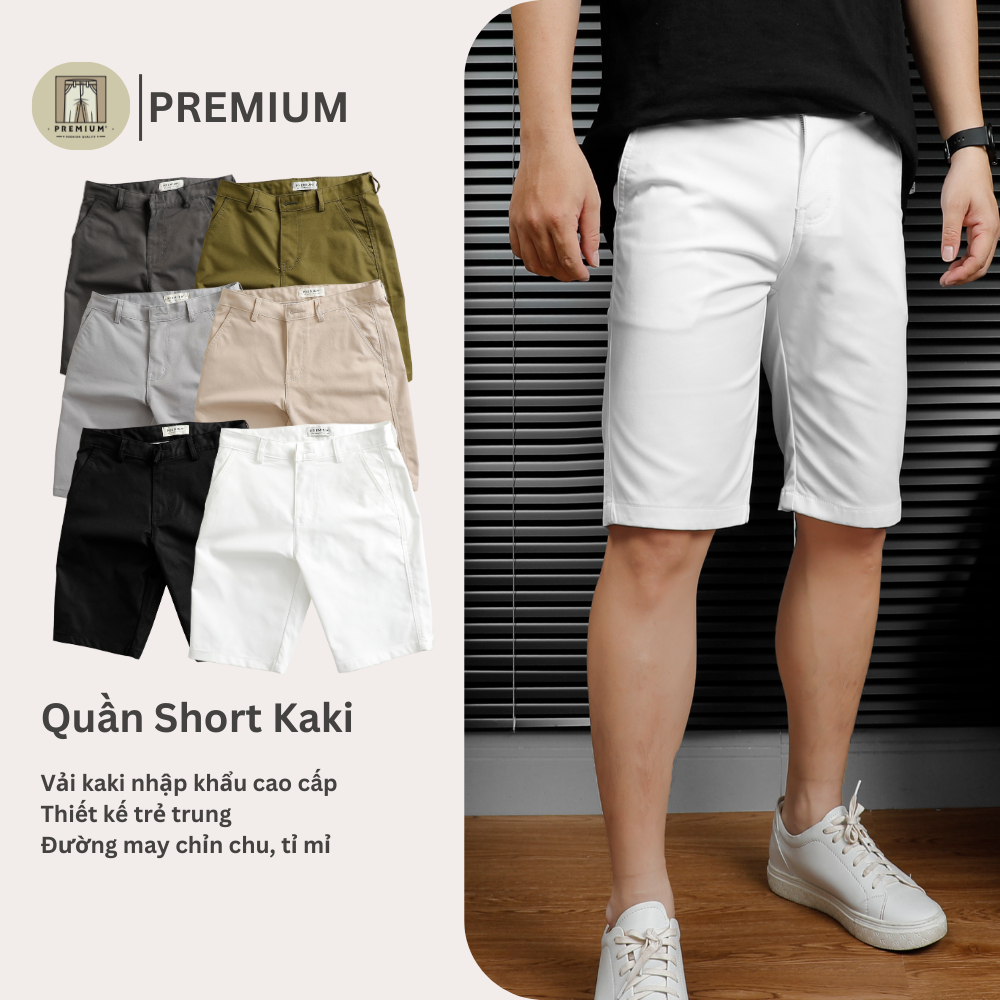 Quần short kaki nam