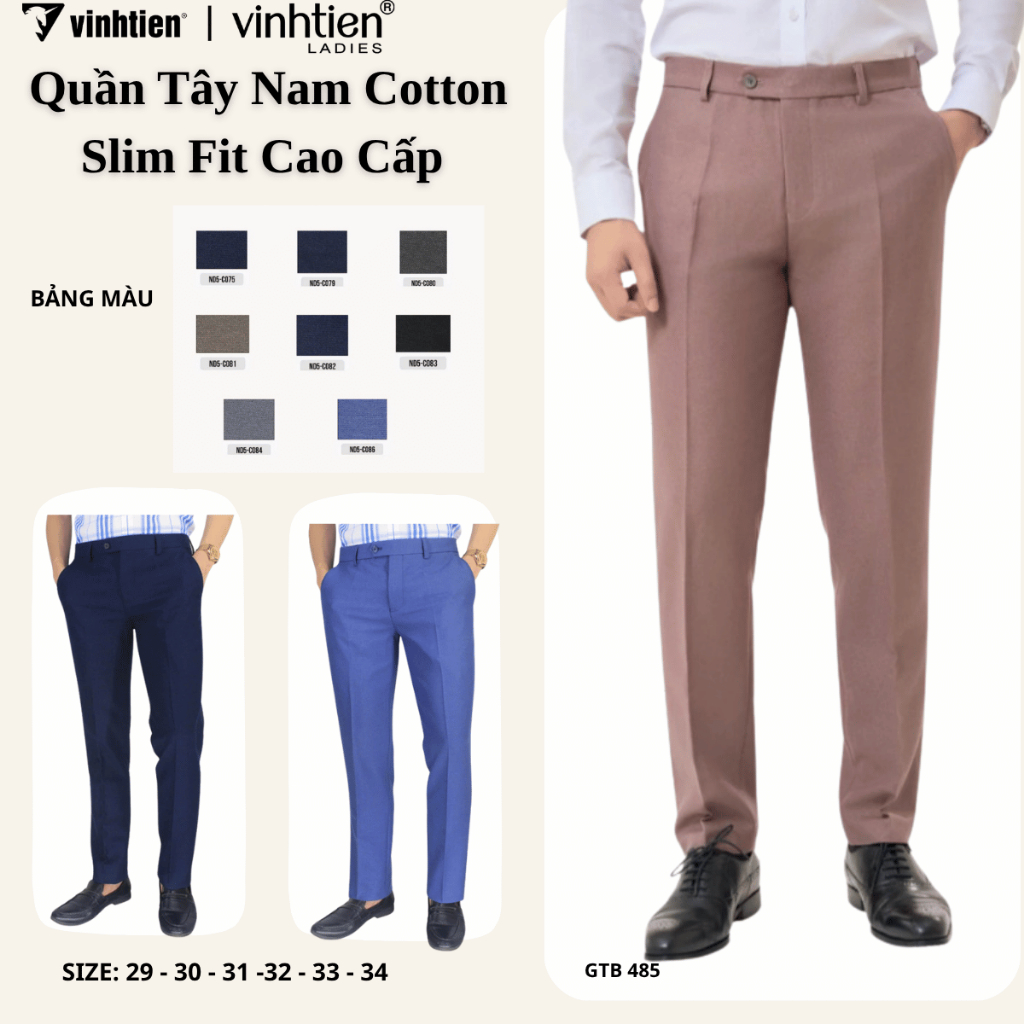 Quần tây nam slim fit