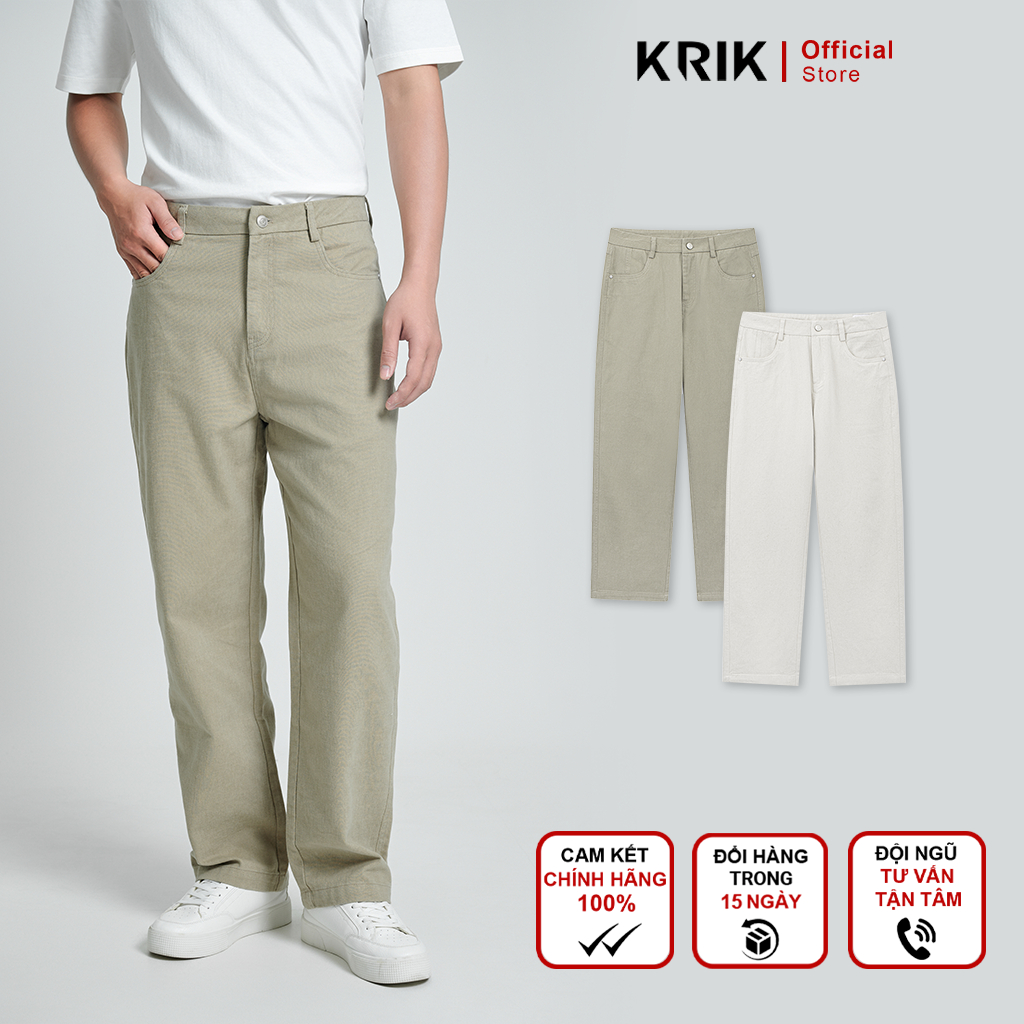 Quần kaki nam basic