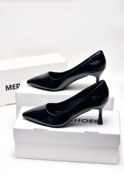 Giày cao gót đen 7cm